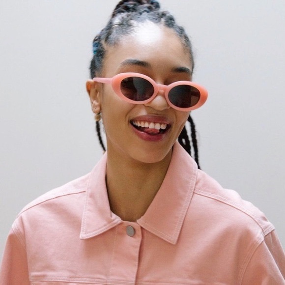 Elizabeth and James McKinley Oval Pink Sunglasses - Picture 7 of 8